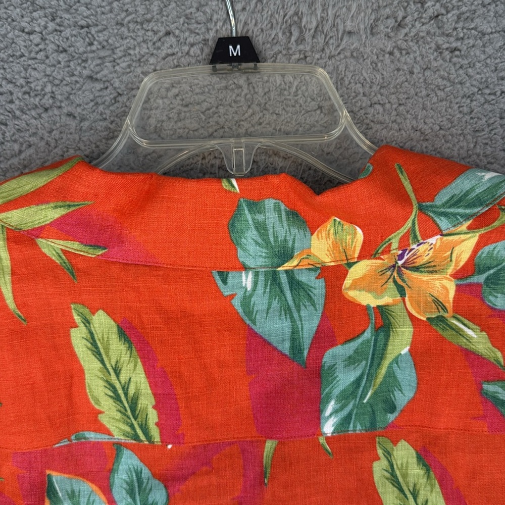 Ralph Lauren Orange Floral Button-Down Shirt - Picture 11 of 11